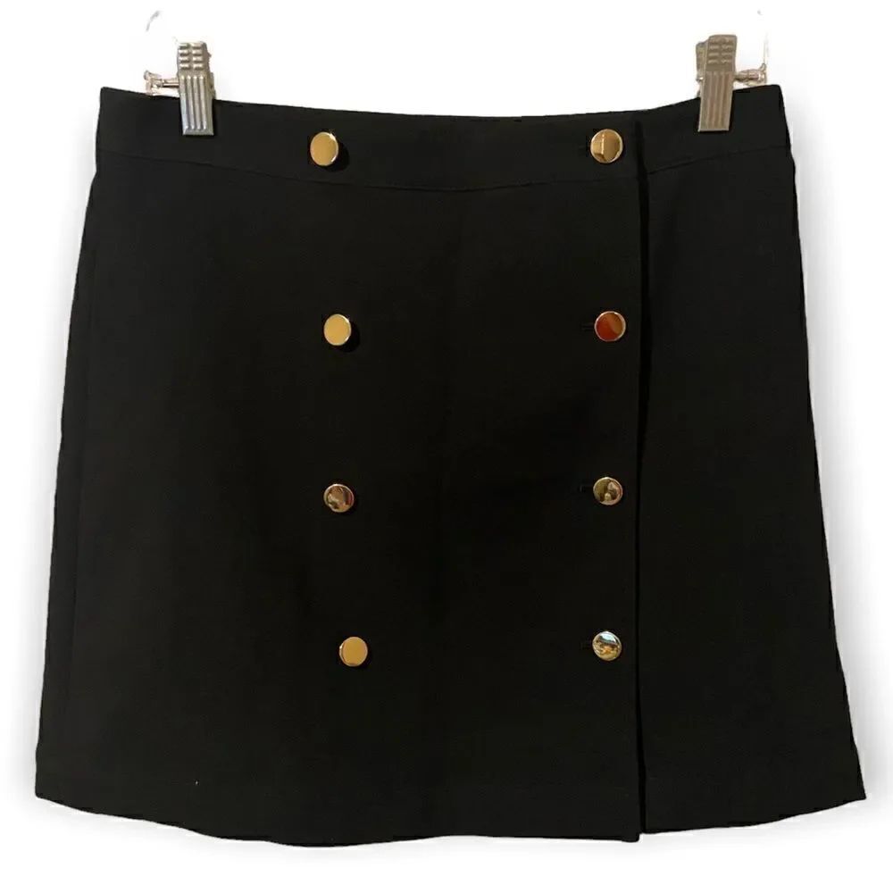 Banana Republic Double-Breasted Mini Skirt